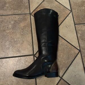 Naturalizer Black and Brown Knee-High Boots